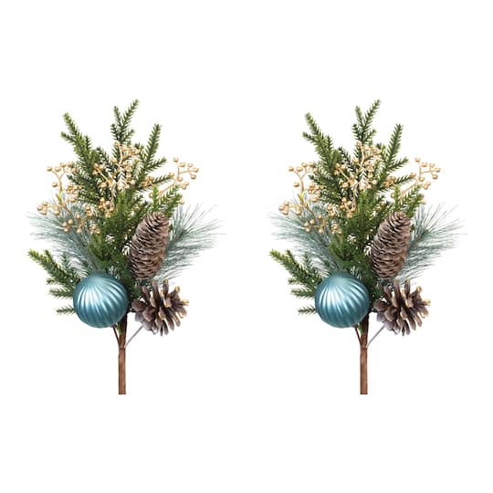 Pine &#x26; Ornament Spray, 2ct.